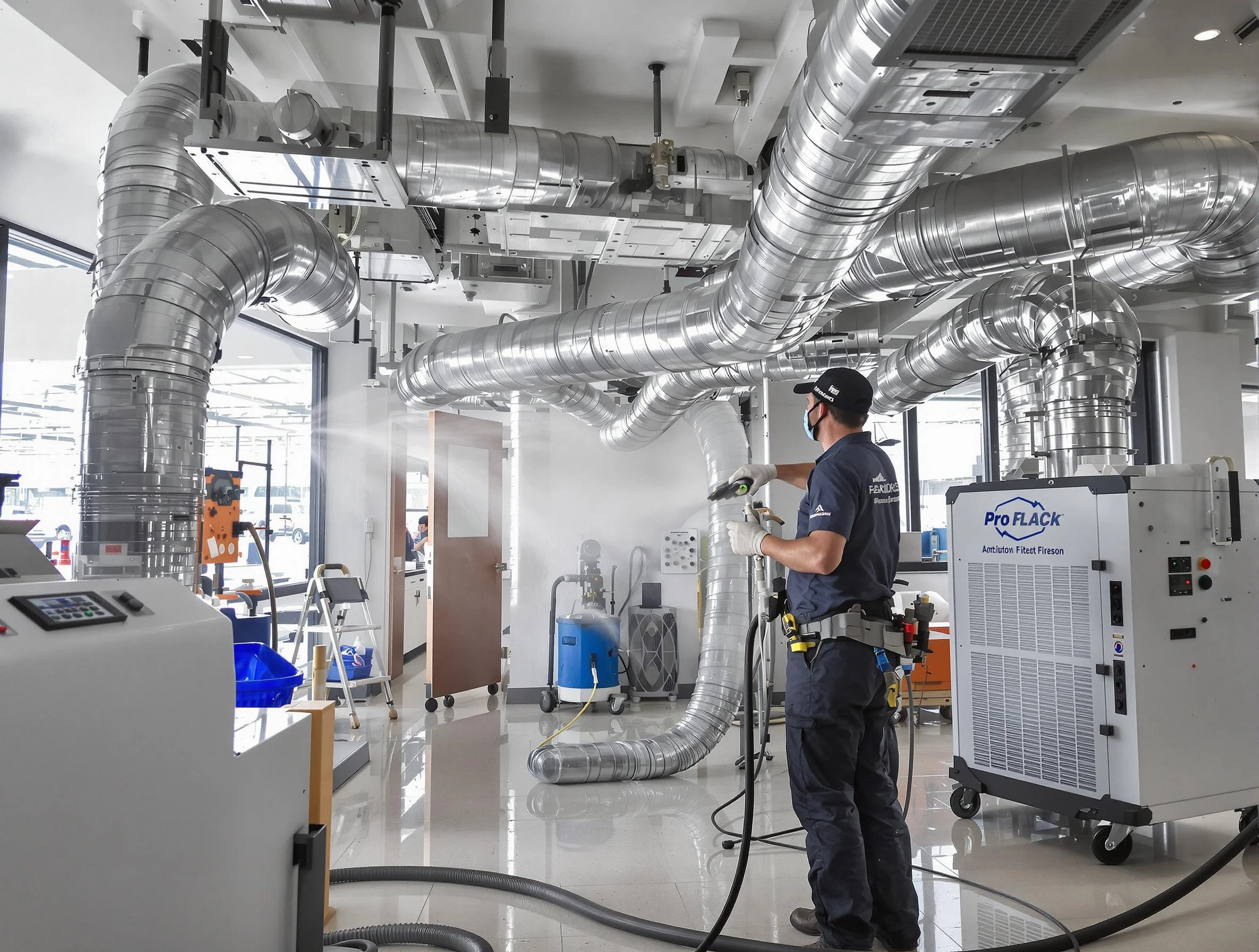 Negative Pressure Air Duct Cleaning in Springville