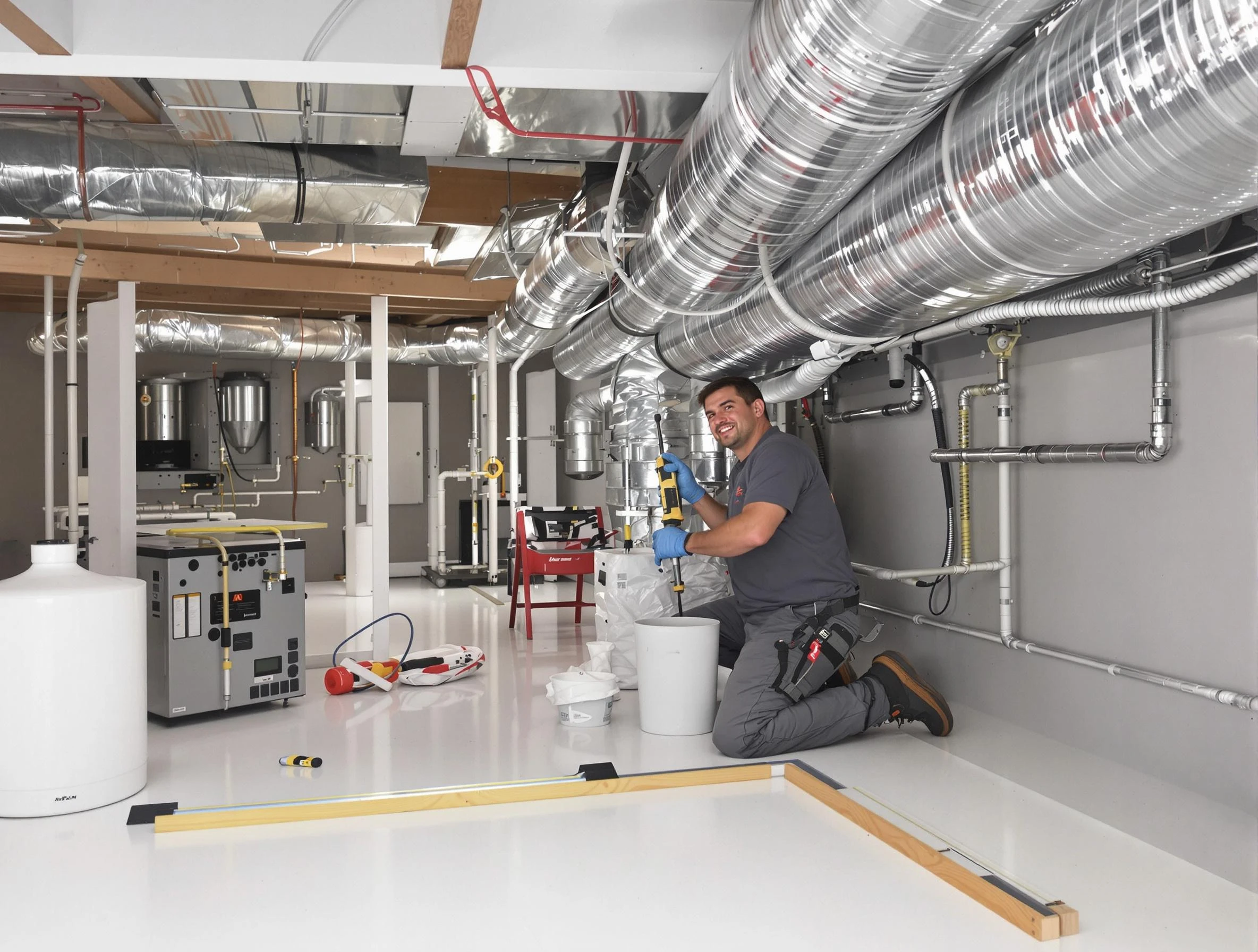 Professional duct sealing service by Springville Air Duct Cleaning in Springville