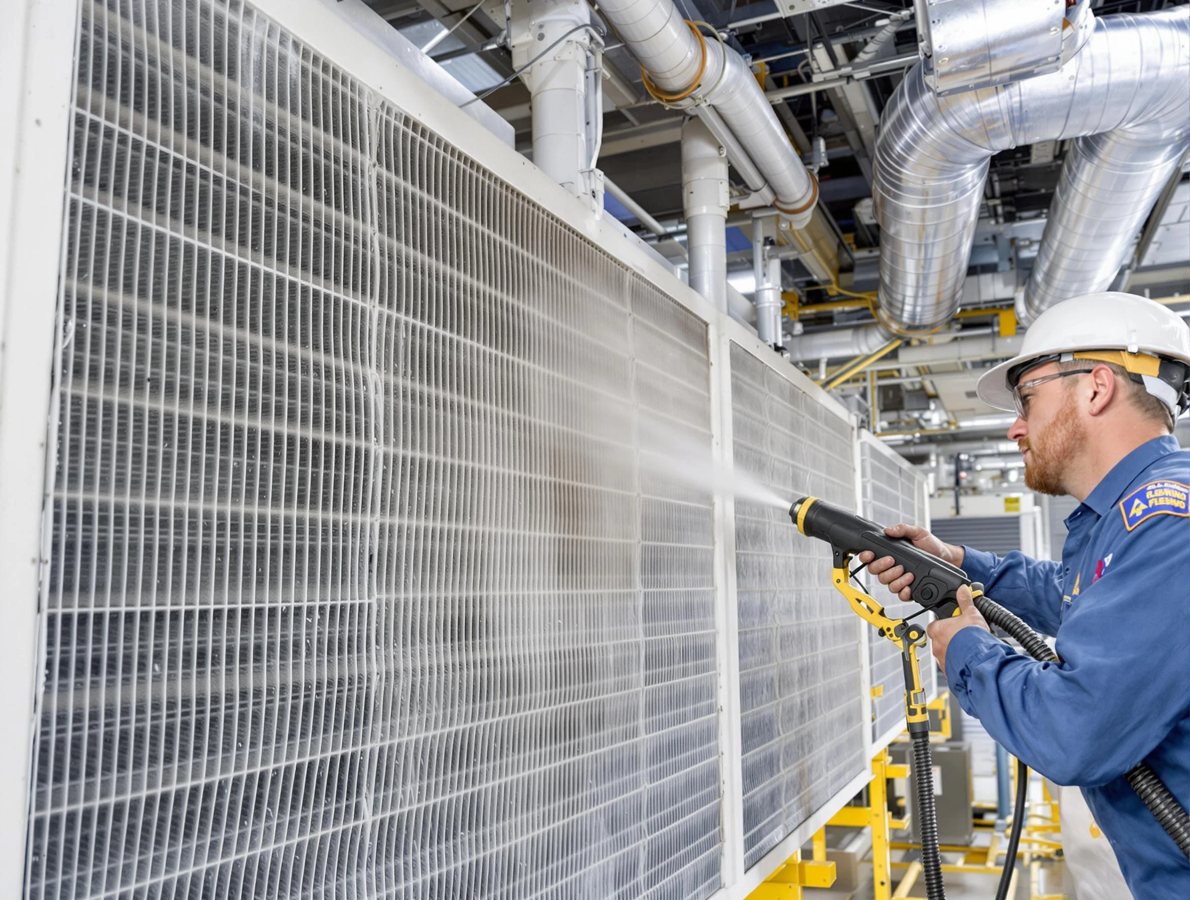 Professional commercial coil cleaning by Springville Air Duct Cleaning in Springville